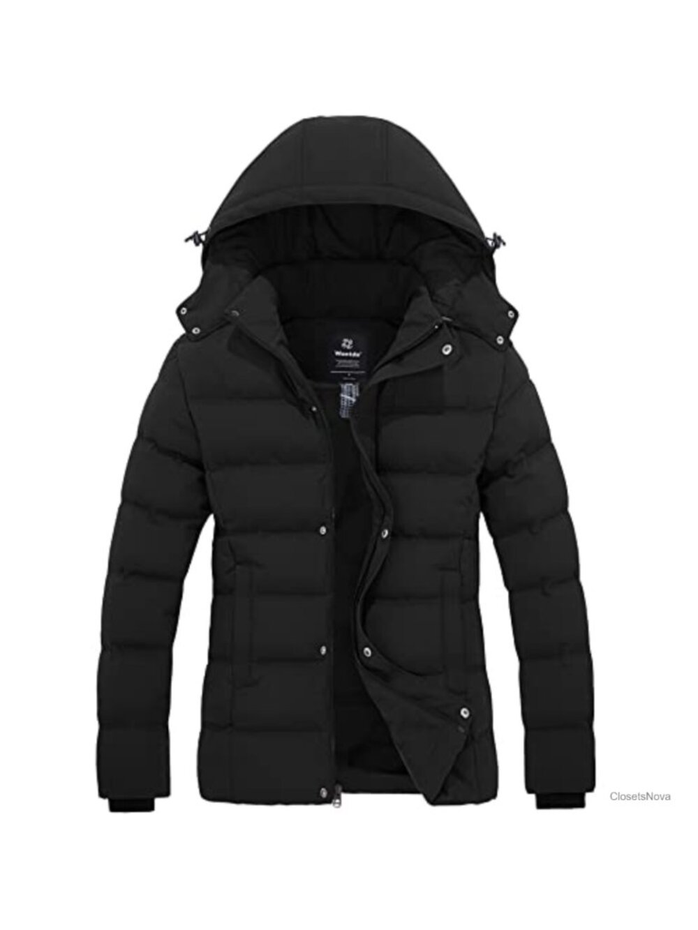 Quilted Thicken Puffer Jacket Hooded Warm Winter Coat